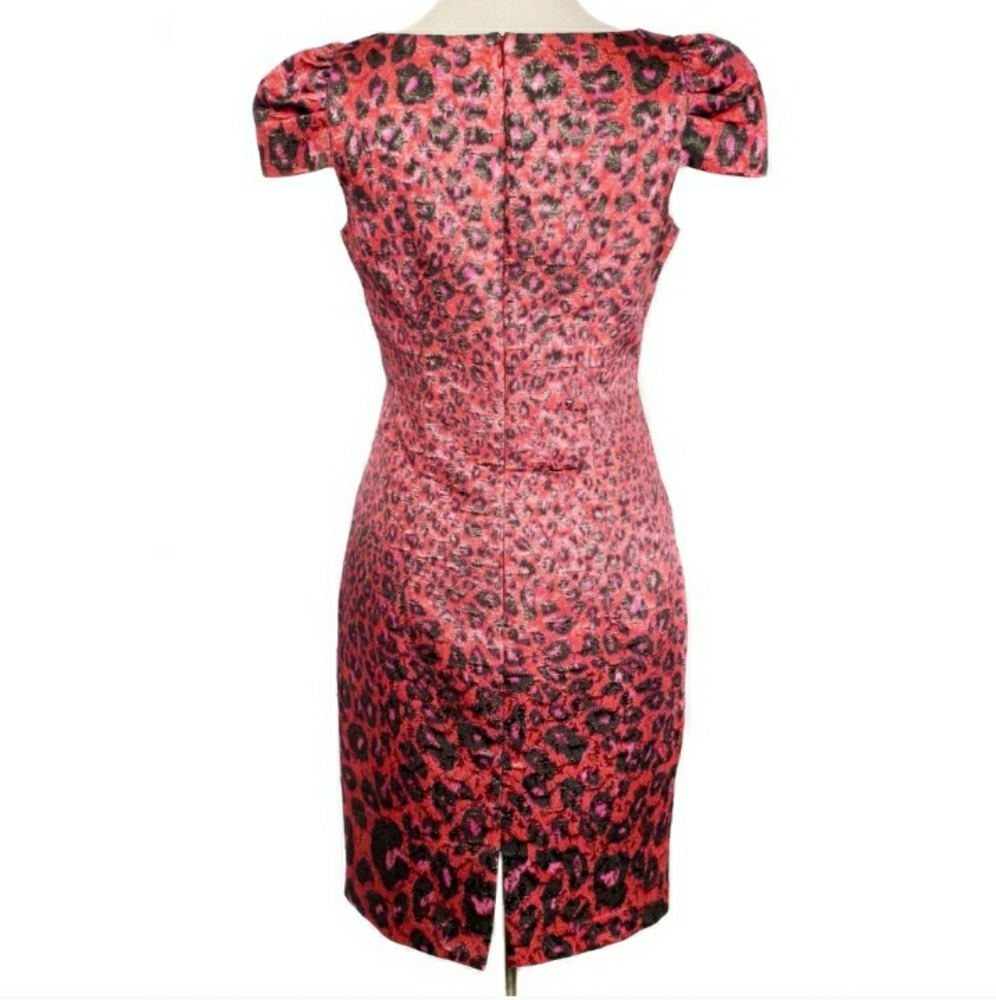 Giambattista Valli Metallic Cheetah print dress, size 2 - Picture 4 of 9